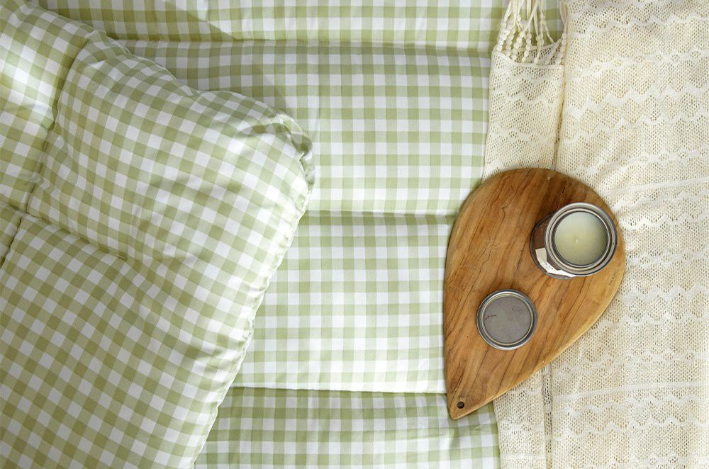 韓國 Maatila - 可水洗超細纖維桃皮感四季被-綠茶果凍