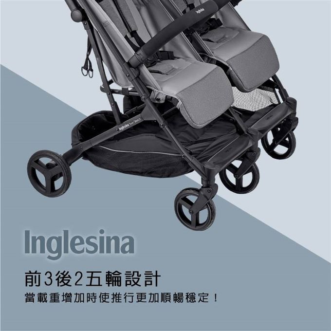 義大利 Inglesina 英吉利那 - Twin Sketch雙人推車-藍