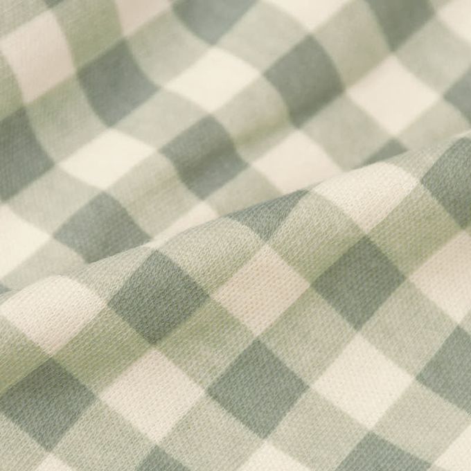 akachan honpo - 寬版褲-短褲型 格紋-象牙白色 (80~95cm)