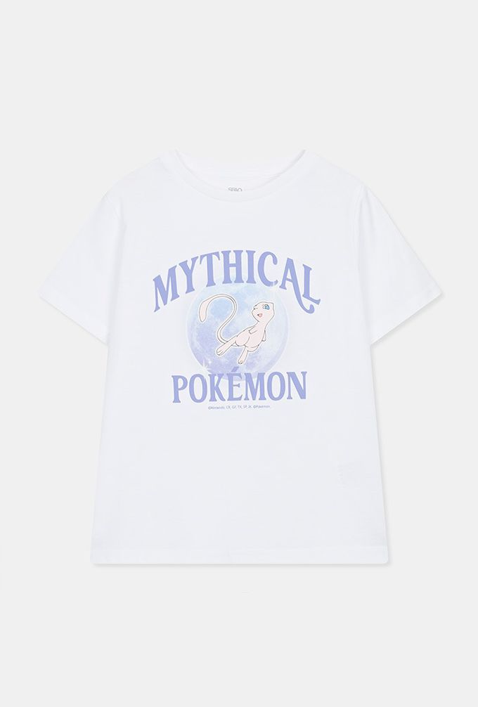 韓國童裝代購 - SPAO KIDS聯名短袖上衣-卡通人物夢幻-白