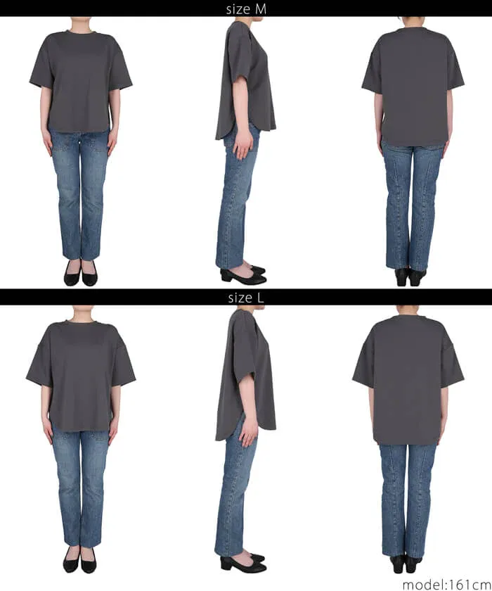 日本 COCA - 新感覺系列 輕盈落肩寬袖上衣-灰藍