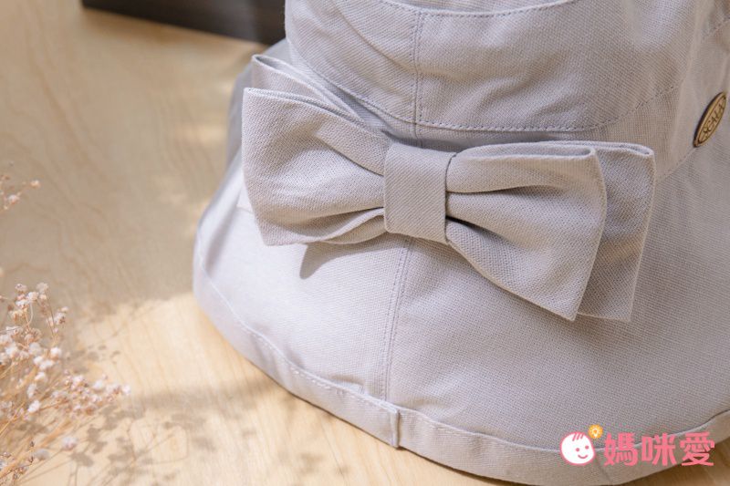 日本服飾代購 - (媽媽)UPF50+ 純棉大帽簷遮陽帽-蝴蝶結款-深墨綠 (56-60cm)