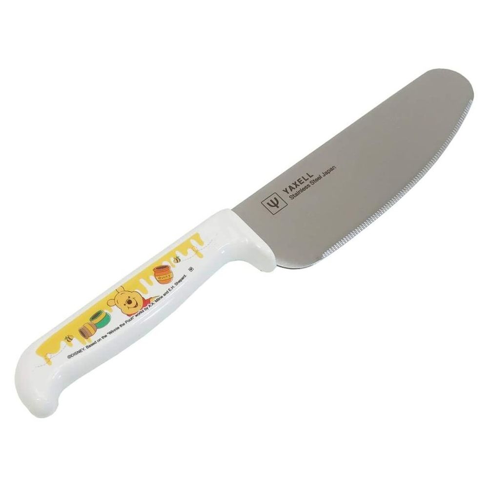 日本代購 - 日本製 兒童安全刀具-維尼-白 (刀刃長12cm)
