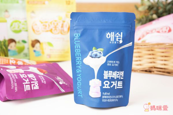 韓爸田園日記 - 優格寶寶餅乾-綜合4入(原味/藍莓/蘋果/草莓)-1包/16公克