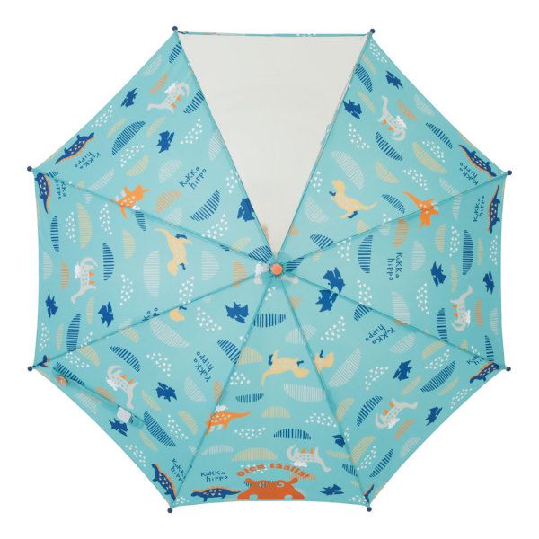 日本 kukka hippo - 兒童單片透明直傘-恐龍世界