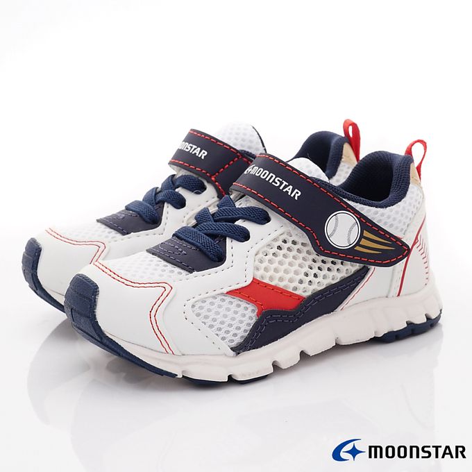 Moonstar日本月星 - 運動機能童鞋-MSCNC3161白藍(中小童)-機能運動鞋-白藍