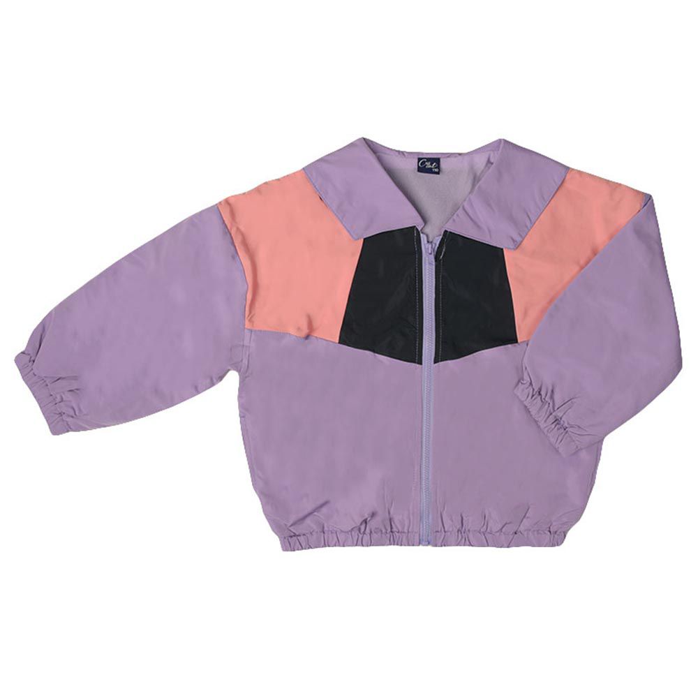 akachan honpo - 夾克外套-復古配色-紫色