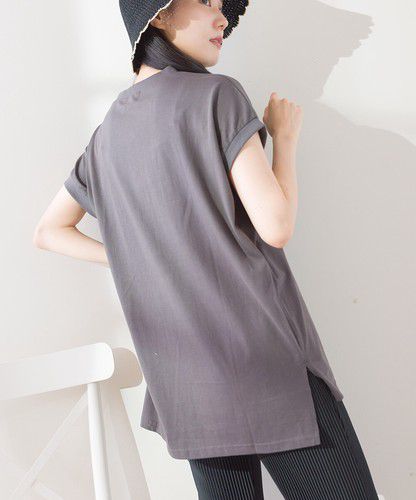 日本 Bou Jeloud - 100%純棉透氣簡約短袖上衣-焦糖橘