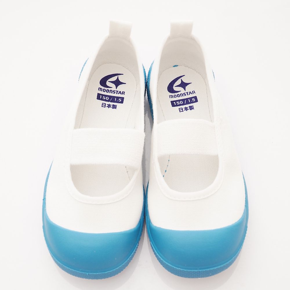 Moonstar日本月星 - 機能童鞋-日本製鐵氟龍室內鞋(中小童段)-淺藍