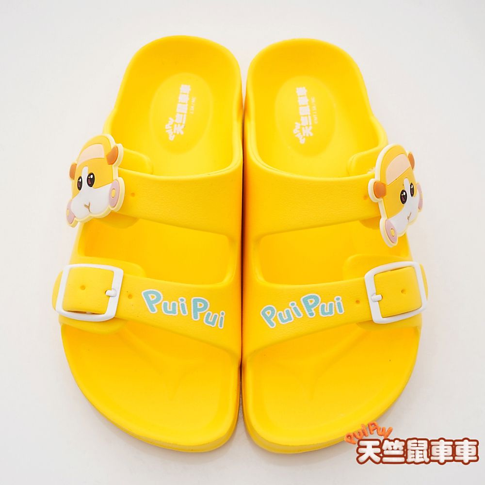 天竺鼠車車 - 台灣製天竺鼠車車休閒拖鞋(中小童段)-黃