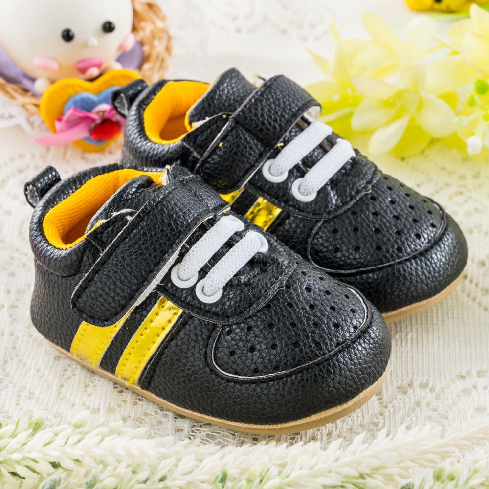 nikokids - 軟Q底學步鞋-黑色(SG571)