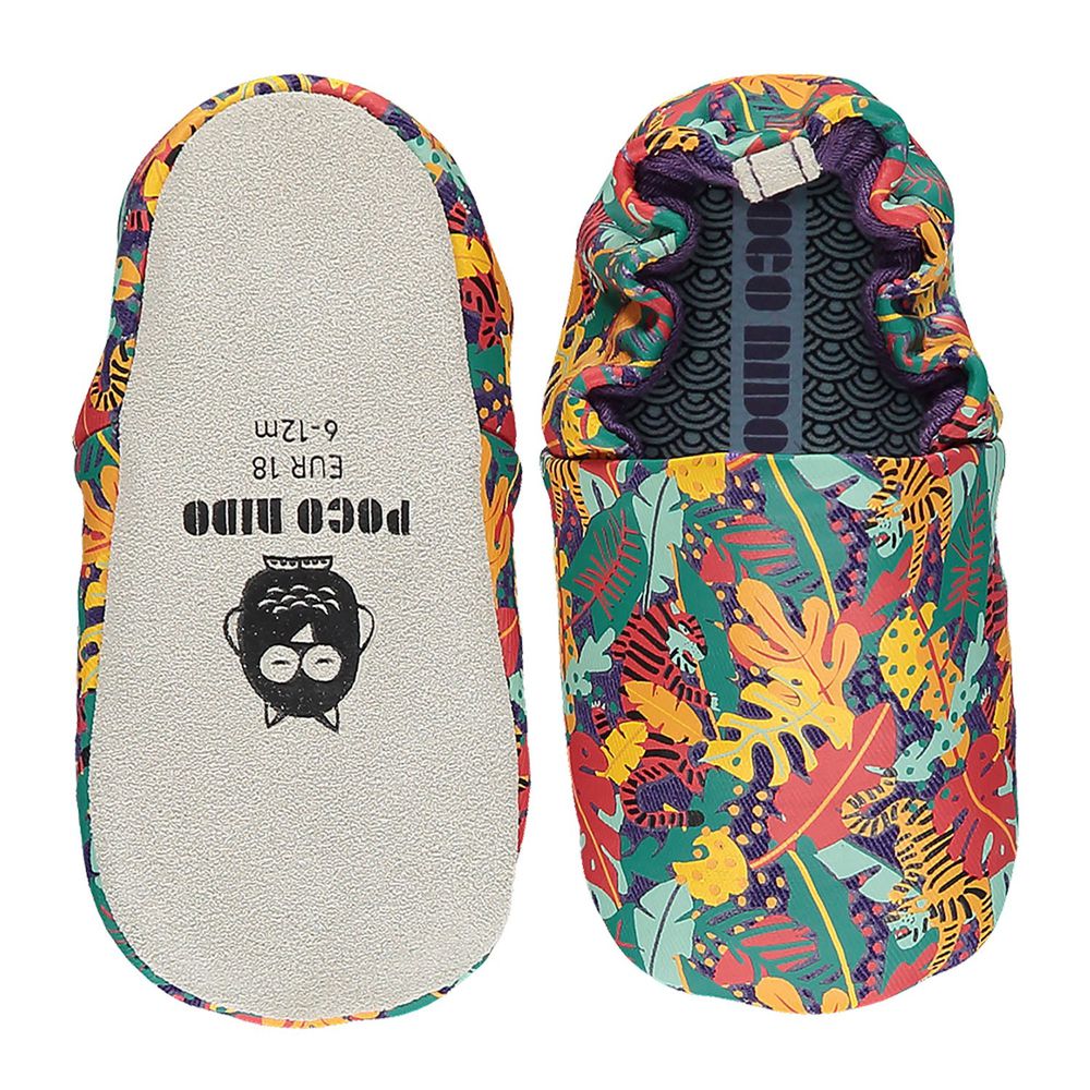 英國 POCO NIDO - 手工學步鞋-叢林裡的老虎
