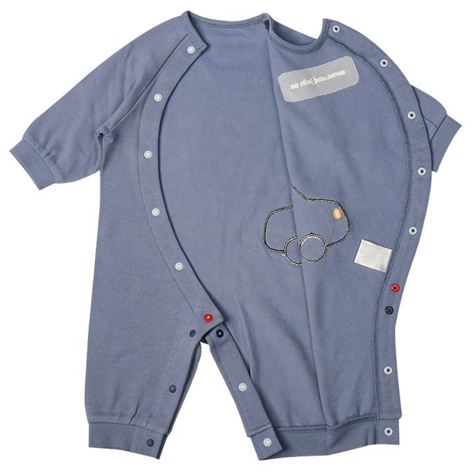 akachan honpo - 長袖兔裝 翻身神隊友-彈性材質-深藍色