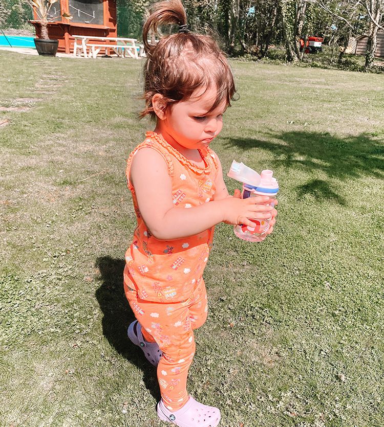 Nuby - 晶透直飲杯-粉紅派對-300ml