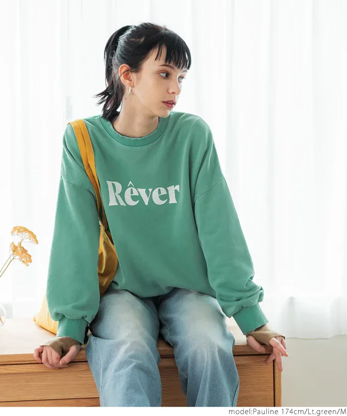 日本 COCA - 定番美式復古LOGO大學T-大人-肉桂棕