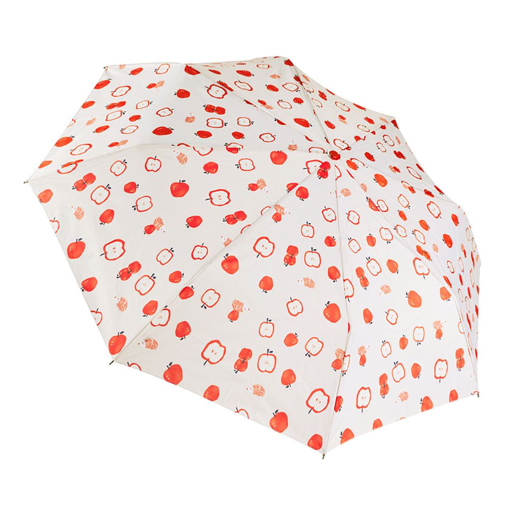 抗UV加大防回彈自動傘-蘋果刺蝟(橘)-400g