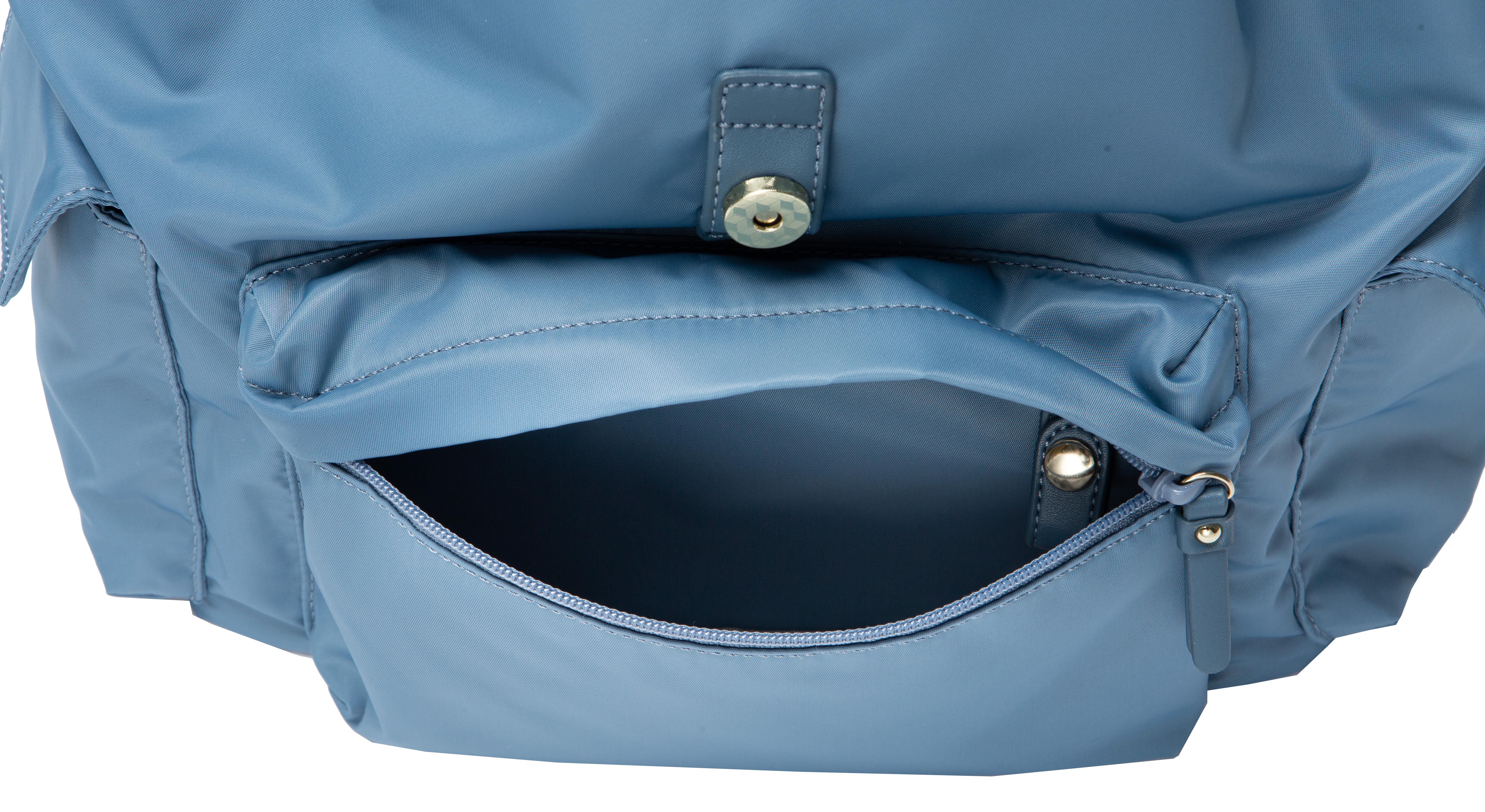 Zoila - 風格束口後背包-寧靜藍(大)-輕量美型媽媽包