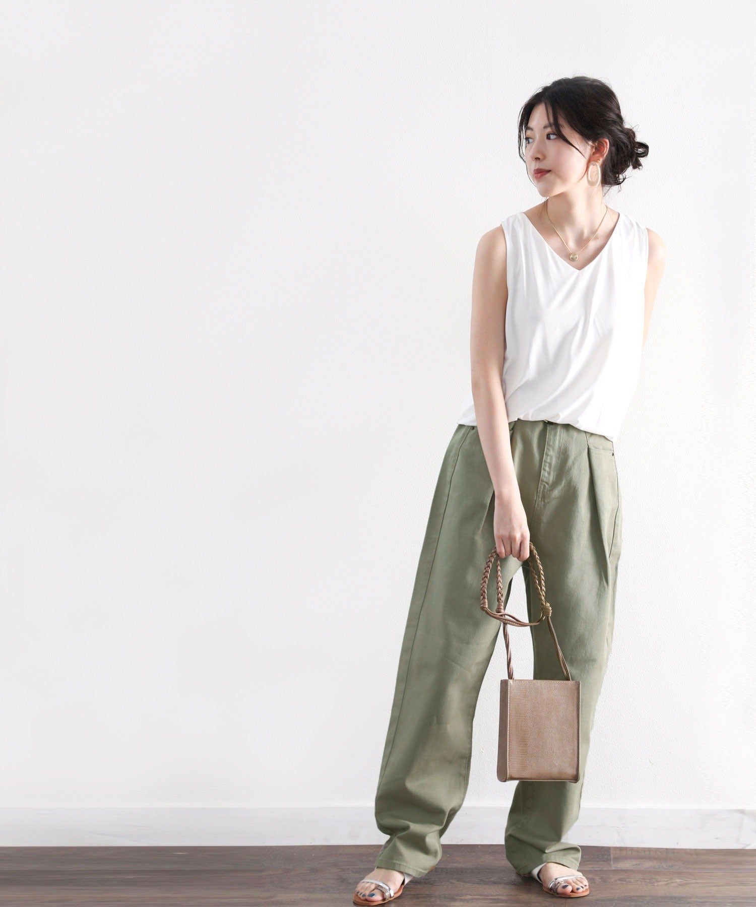 日本 Classical Elf - [熱銷NO.1]  舒適顯瘦打褶長褲-黑