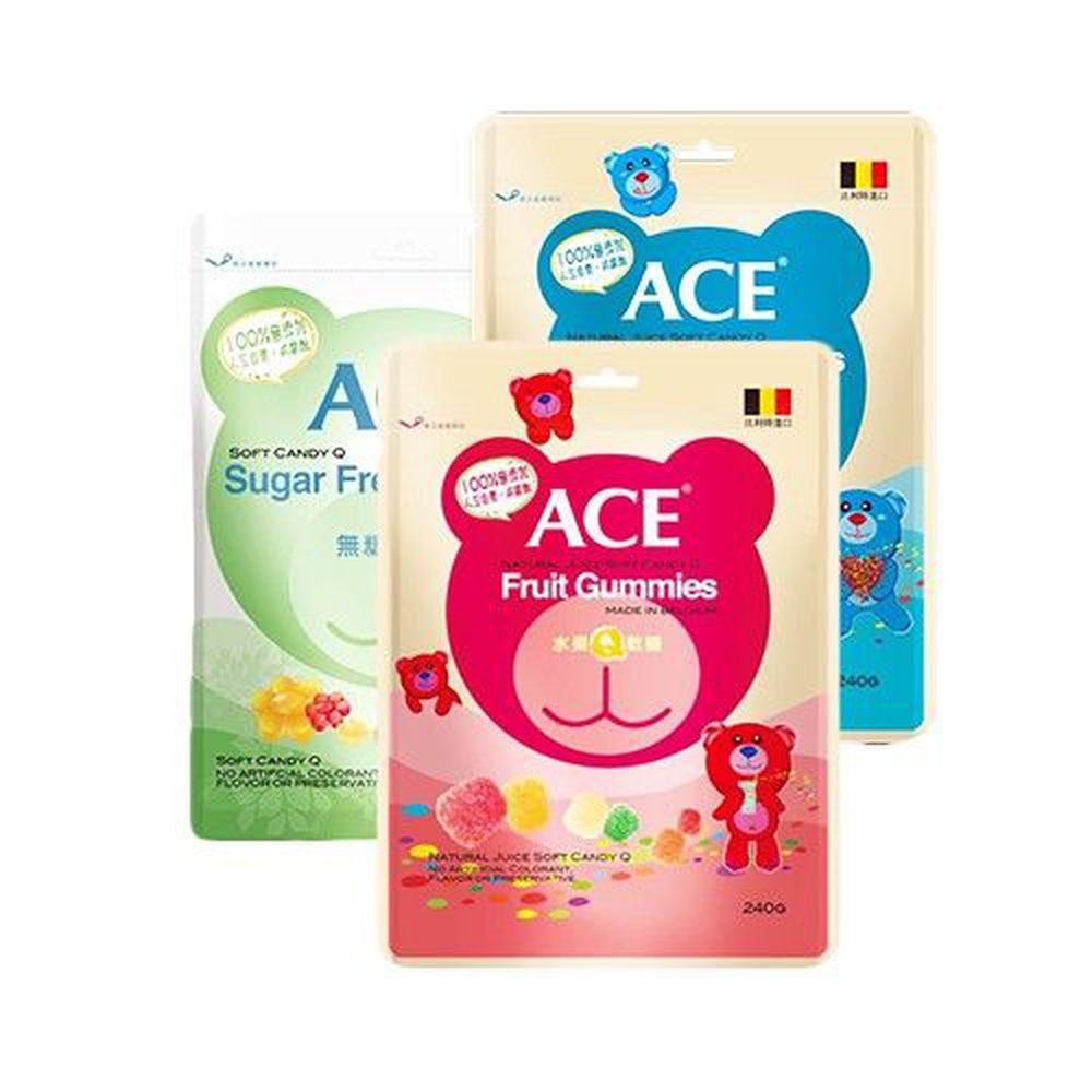 ACE - 綜合Q軟糖-240g/袋*3