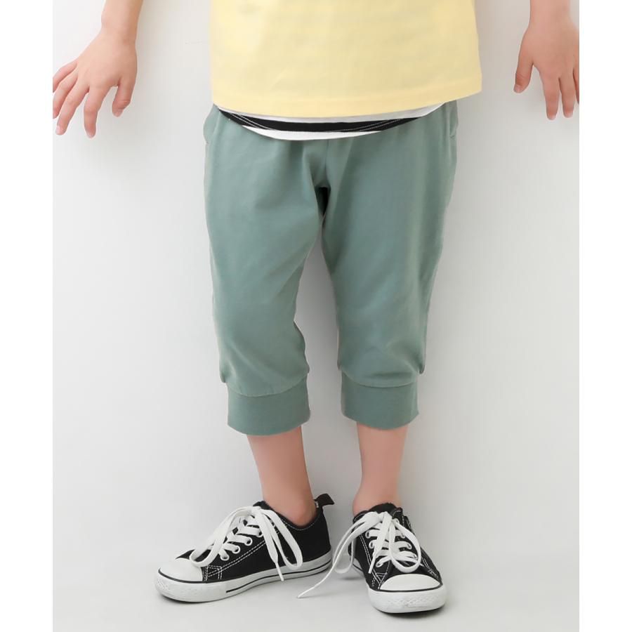 日本 devirock - 百搭舒適下擺束口七分褲-灰綠