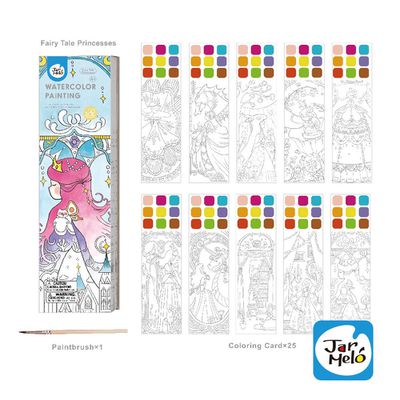 JarMelo 原創美玩 - 【JarMelo 原創美玩】水彩便籤本-童話公主JA95195
