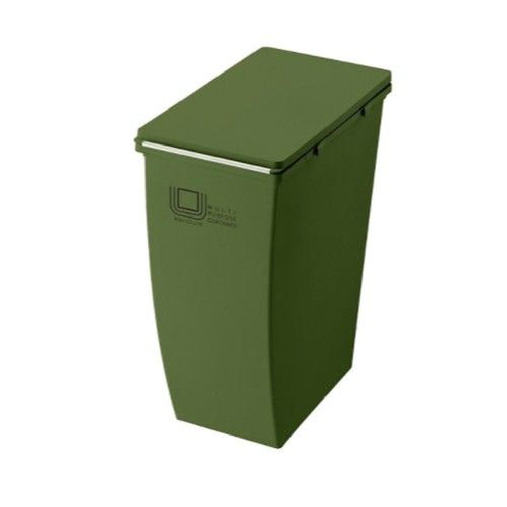日本 eco container style - 簡約造型垃圾桶-綠色-21L