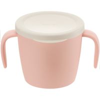 日本 Richell 利其爾 - 雙層可拆式不鏽鋼雙耳杯-附蓋-粉 (260ml)