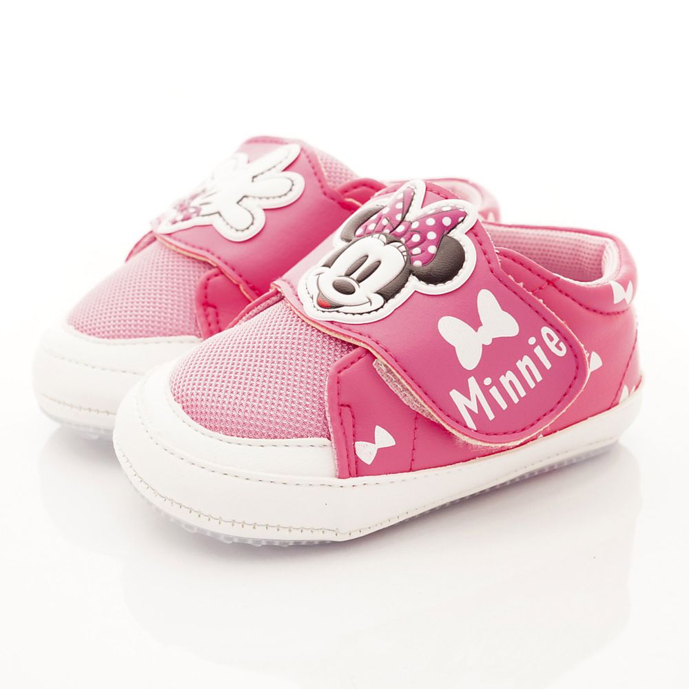 Disney 迪士尼 - 米妮不對稱軟軟學步鞋(寶寶段)-桃