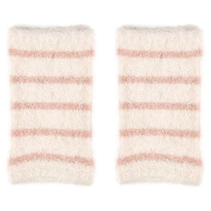 akachan honpo - 蓬鬆腳套-橫紋-米白色 (70～95cm)