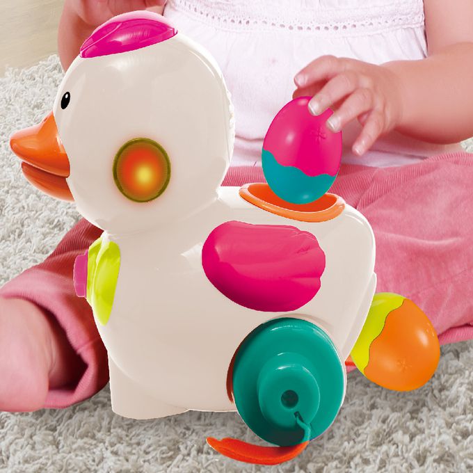 CuteStone - 幼兒成長學習走路小鴨下蛋玩具(幼兒學習引導玩具)
