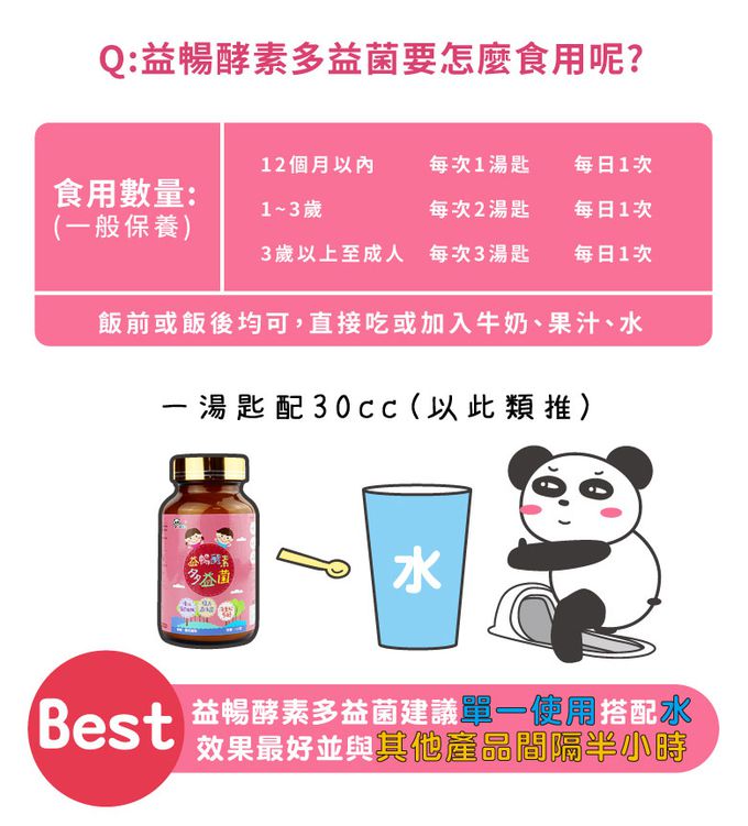 鑫耀生技Panda - 消化順暢-益暢酵素多益菌+乳糖寶綜合消化酵素-120g+120g