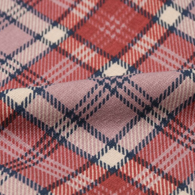 akachan honpo - 內裡刷毛褲-格紋