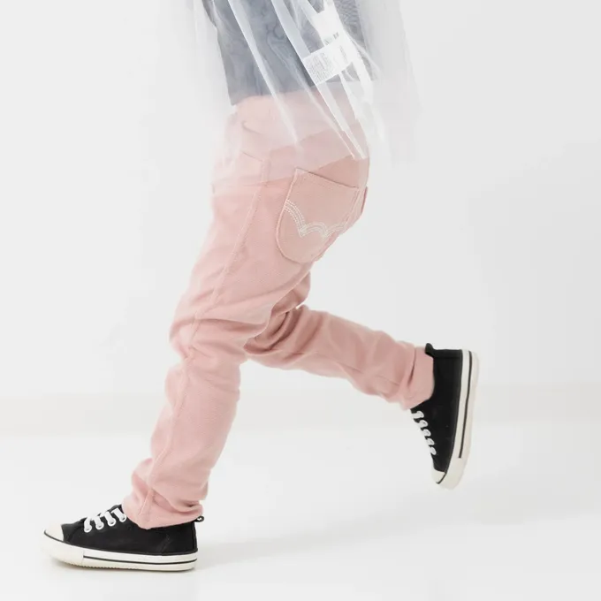 日本 Chil2 - EDWIN聯名 超彈性伸縮長褲-淺灰