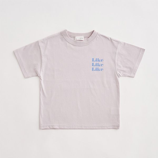 日本 b-ROOM - 英文標語休閒短袖上衣-NICE-奶油黃