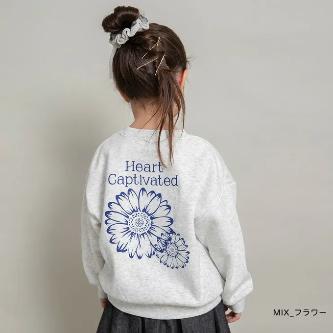 日本 BRANSHES - 裏起毛 可愛女孩縮口長袖上衣-滿版小熊-奶油黃