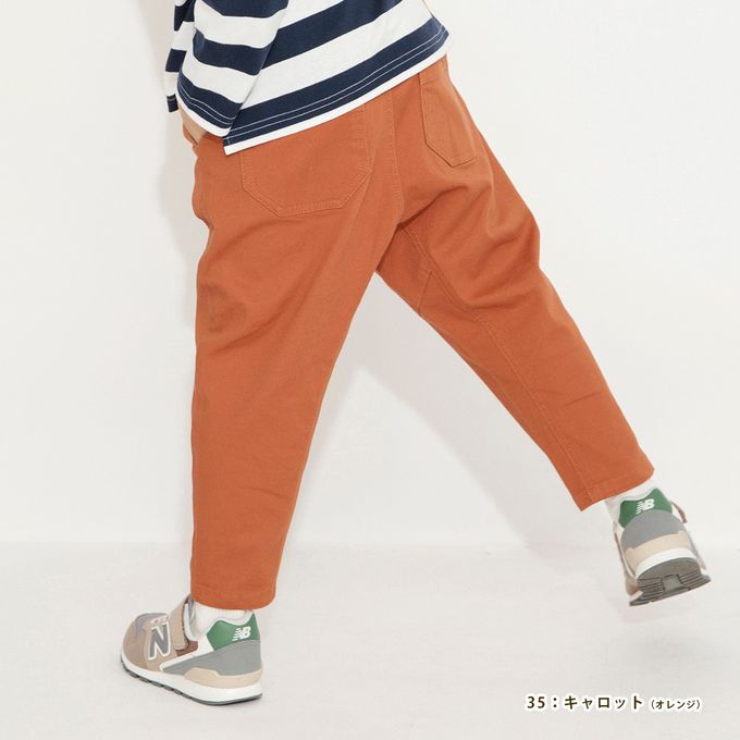 日本 BRANSHES - 大好評彈性錐形長褲-直條紋-海軍深藍