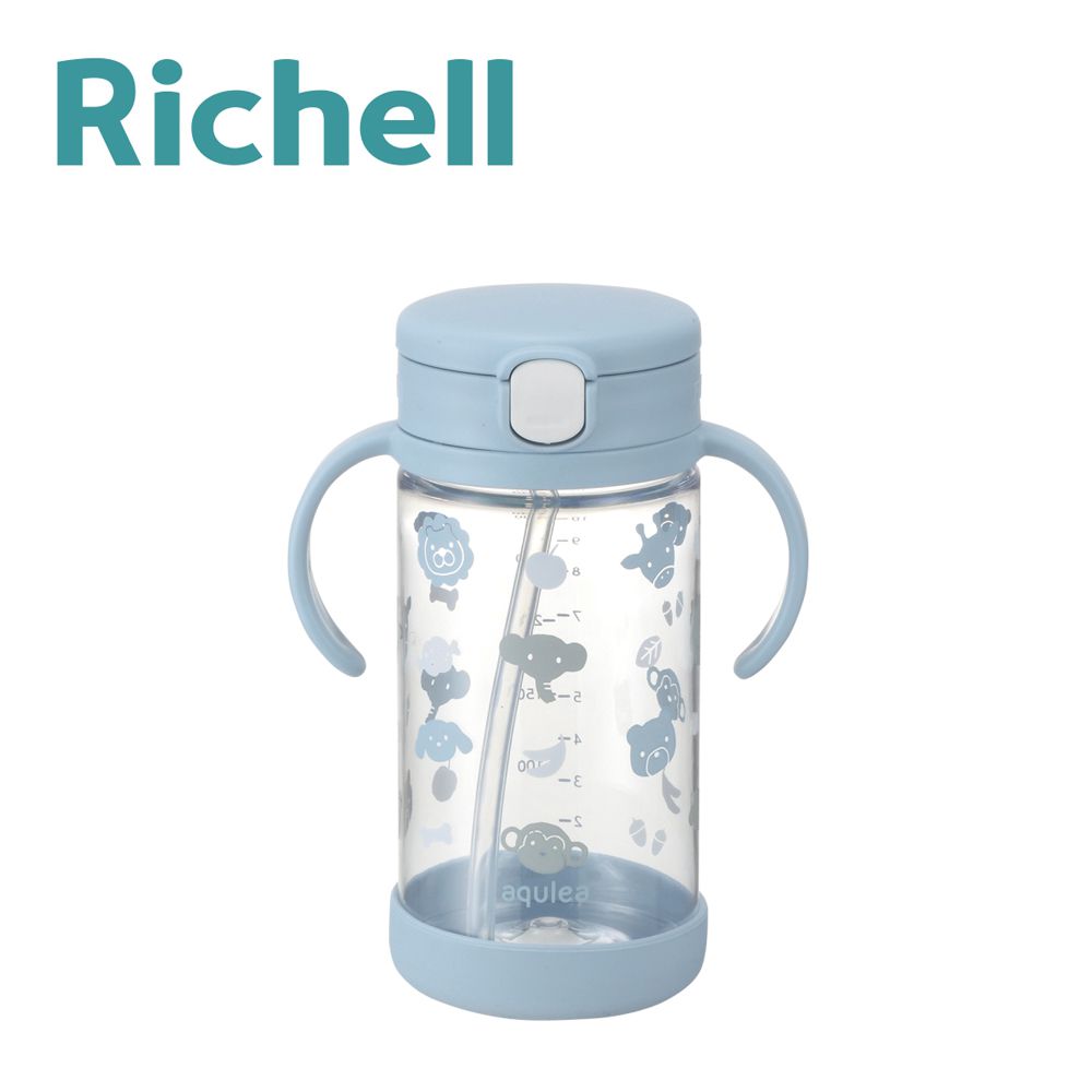 日本 Richell 利其爾 - AQ萌寵攻略水杯320ml(含底座)