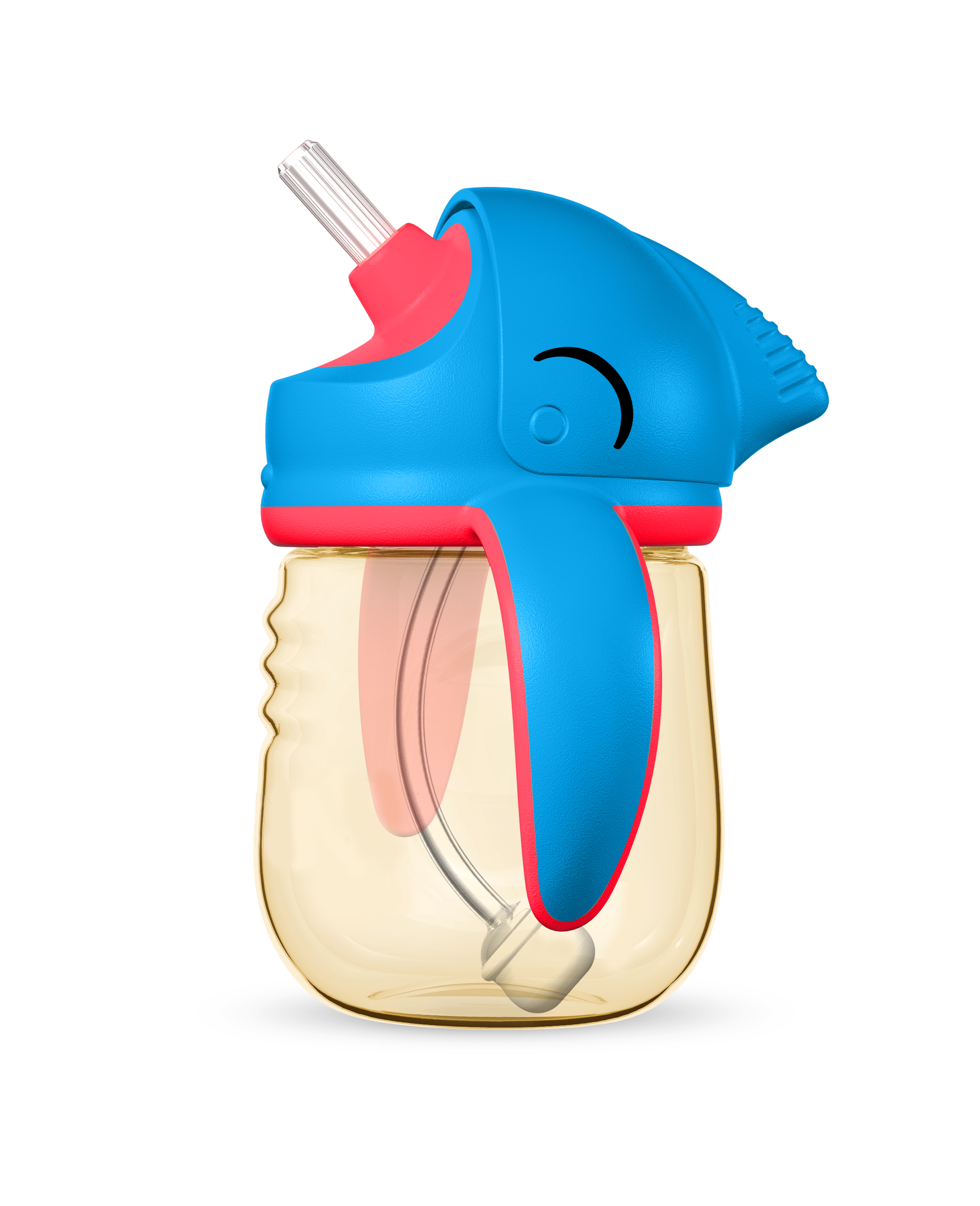 英國 JOLLY - 嘟嘟鯊魚水杯-160ml-藍