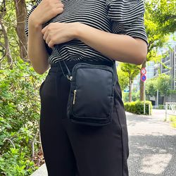 日本BEEM - JOUET 尼龍防潑水外出小包-黑色