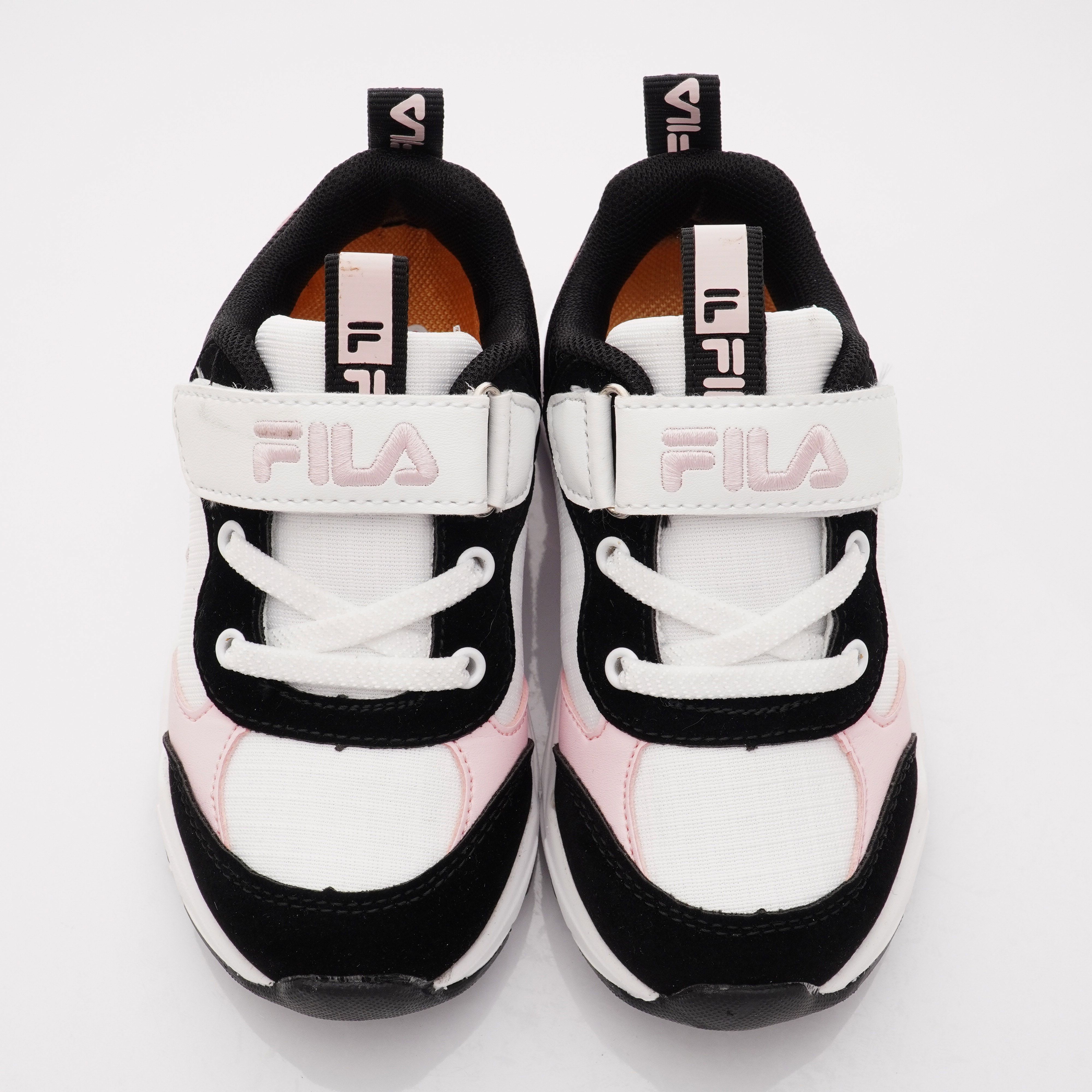 FILA - 經典復古運動鞋款(中小童段)-黑粉