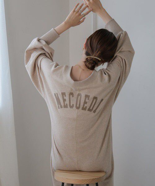 日本 Bab - 2WAY圓領印花魚尾洋裝-摩卡