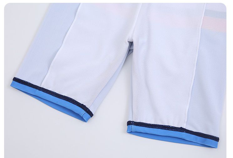 男寶防曬長袖泳裝套裝(附帽子)-鯊魚狩獵-深藍+橘紅