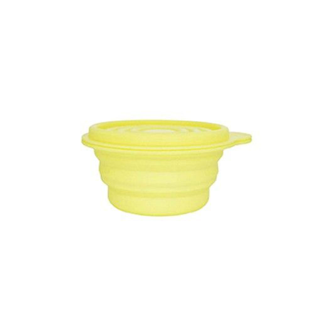 Lexnfant - 含蓋摺疊碗-黃 (大)-420ml