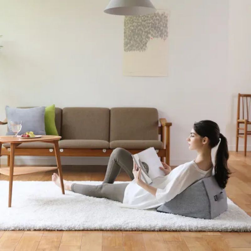 日本gymterior - 三角彈性靠墊-棕