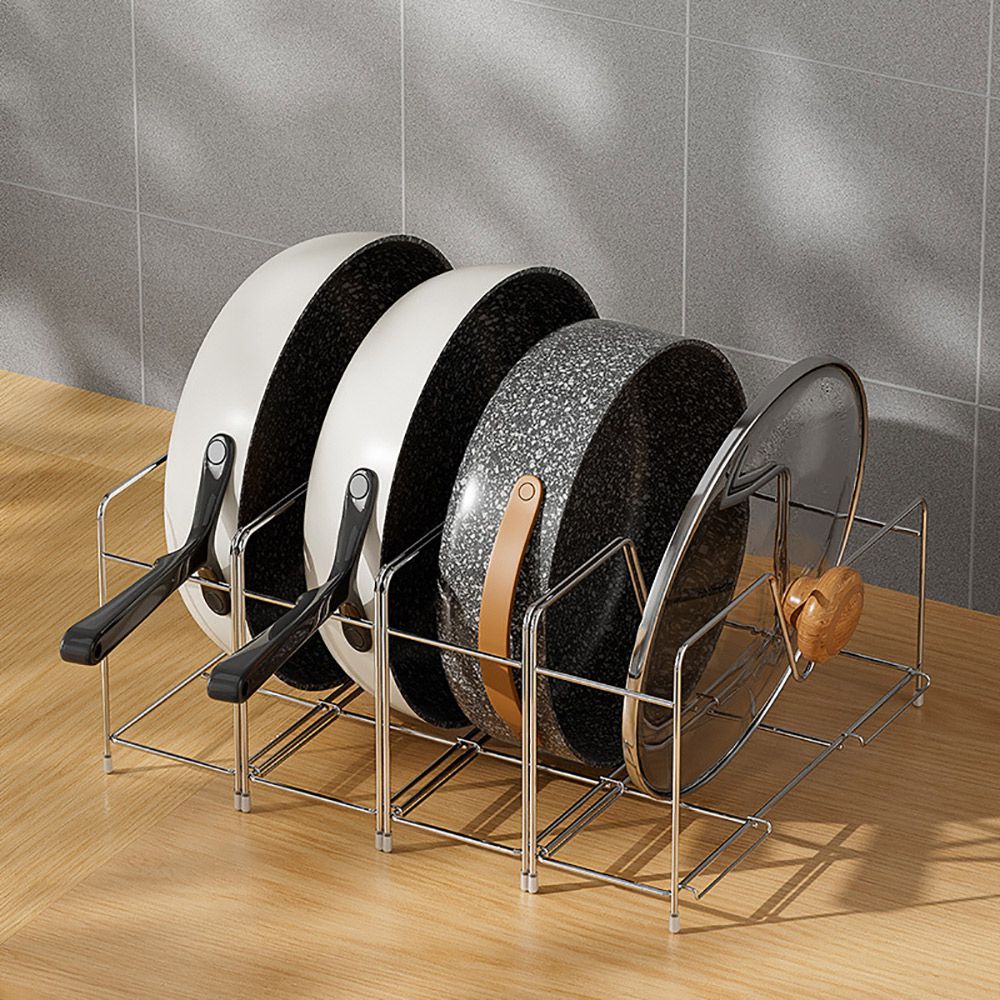 不鏽鋼鍋具收納架/廚房置鍋具架 (買一送一)