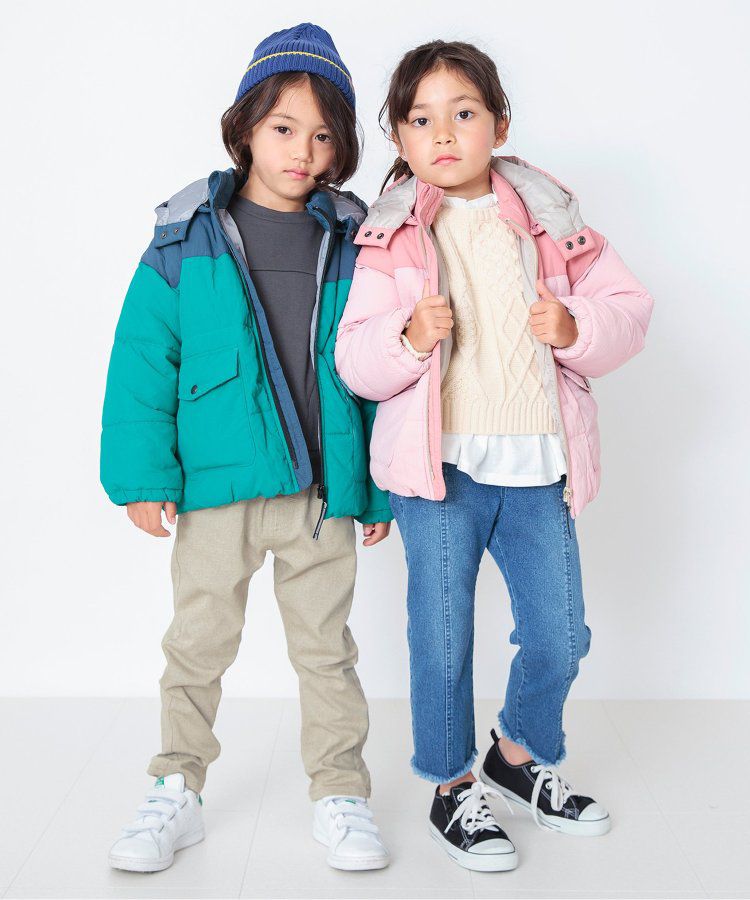 日本 BREEZE - 內刷毛輕量彈力直筒長褲-酒紅