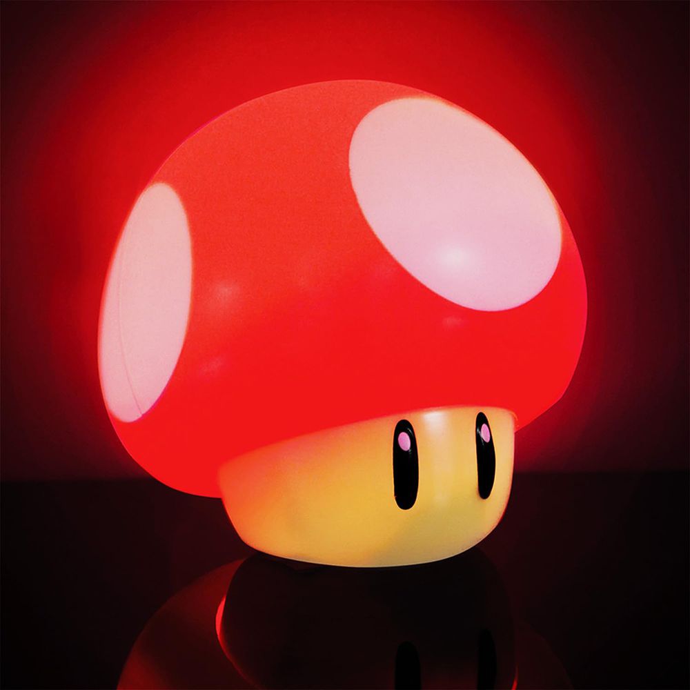 Paladone UK - 任天堂超級瑪利歐 升級音效 蘑菇造型燈 小夜燈