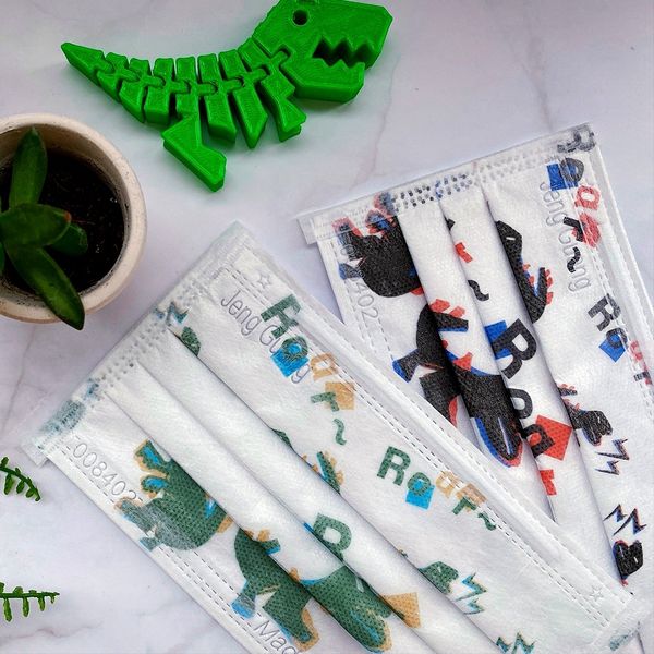 公主系漸層、爆走恐龍【STYLEi 史戴利】雙鋼印兒童口罩