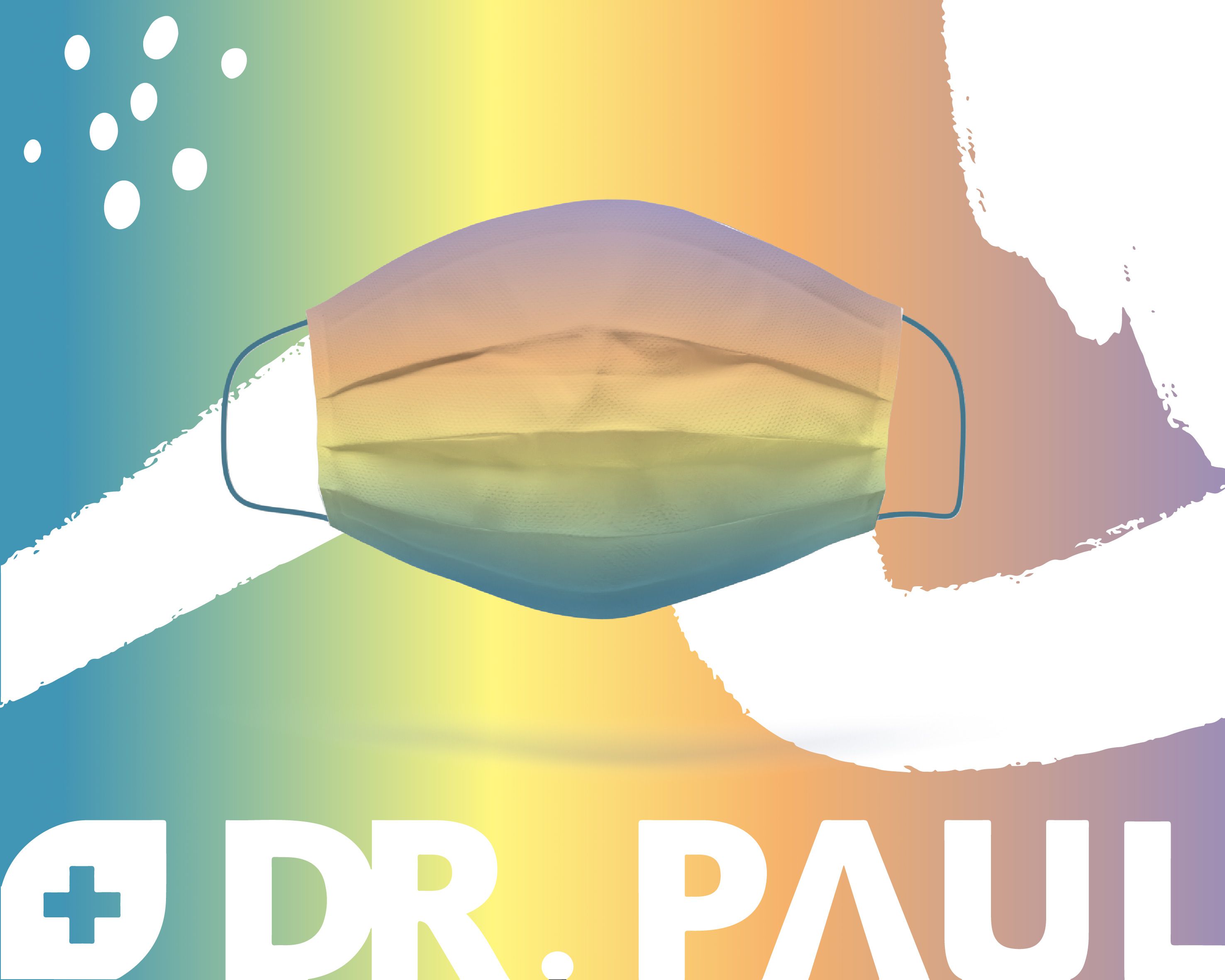 Dr. PAUL - 成人醫療級三層絕美漸層平面口罩/雙鋼印/台灣製-馬卡龍 (17.5x9.5cm)-50入/盒(未滅菌)