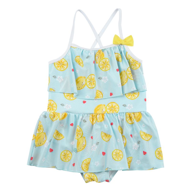 akachan honpo - 連身泳衣-檸檬-淺藍色